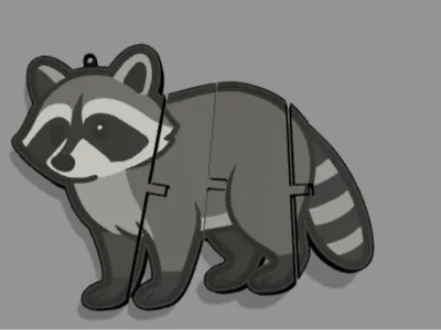 Raccon Flexi Toy