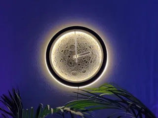 Moon light and clock