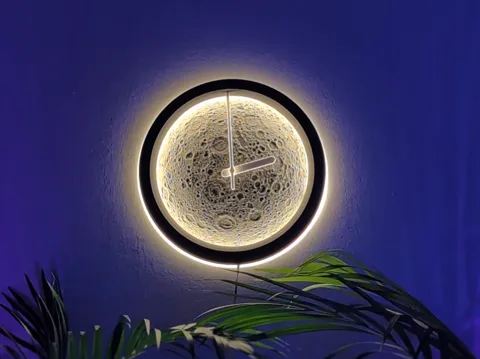 Moon light and clock