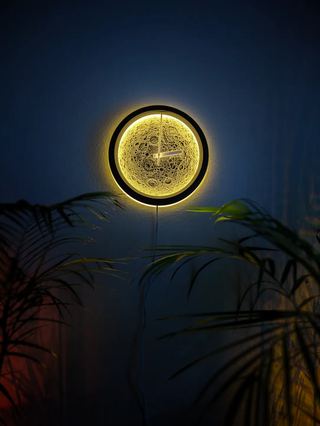 Moon light and clock view 3