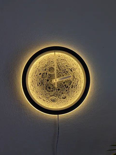 Moon light and clock view 4
