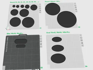 All warhammer 40K base (round, oval, bike)