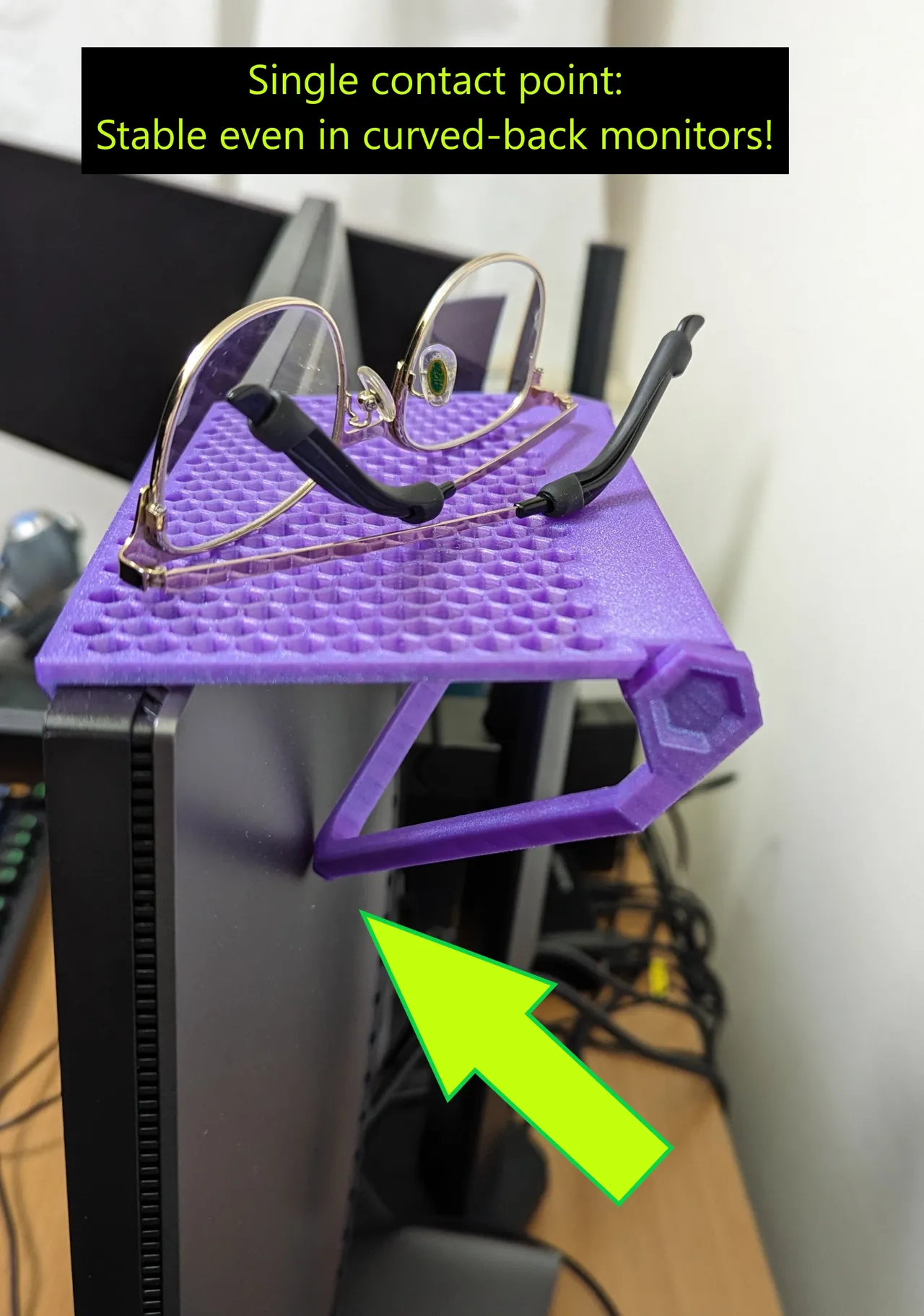 Adjustable Monitor shelf - Fits any display view 2