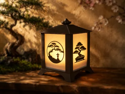 Pagoda Style Bonsai Lantern