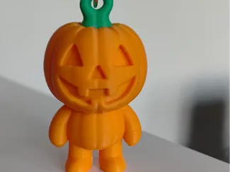 Pumpkin guy keychain