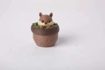 Objeto manipulable: Acorn Squirrel Clicker Toy Cute Fall Fidget — vista de referencia 3