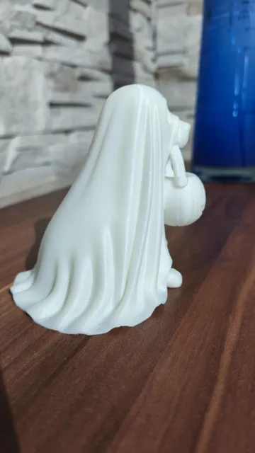 Adorno temático: Ghost dog with a Halloween bowl — vista de referencia 4