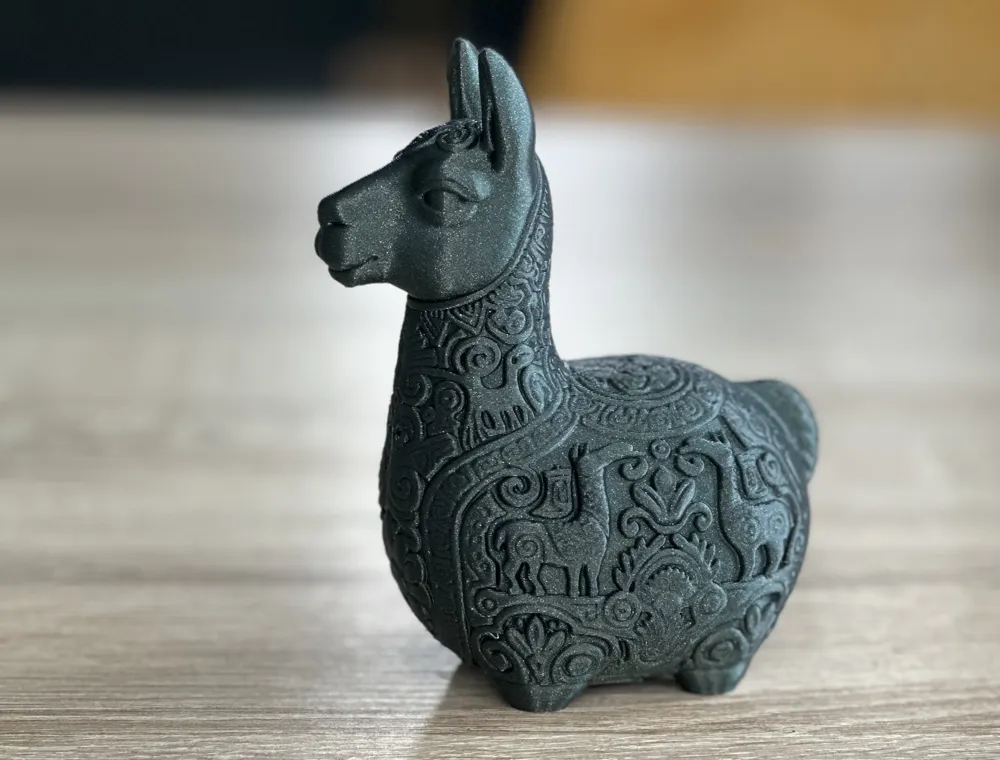 Decorated llama - Free 3D Print Model - MakerWorld
