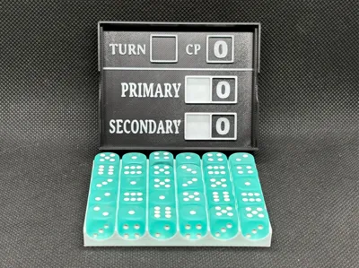 12mm Dice Tray & Points Tracker Lid (40k)