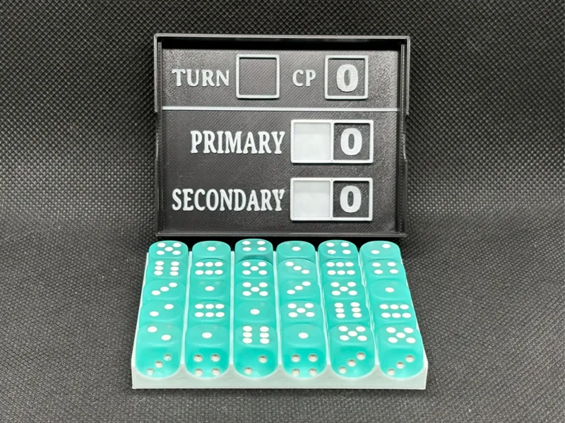 12mm Dice Tray & Points Tracker Lid (40k)