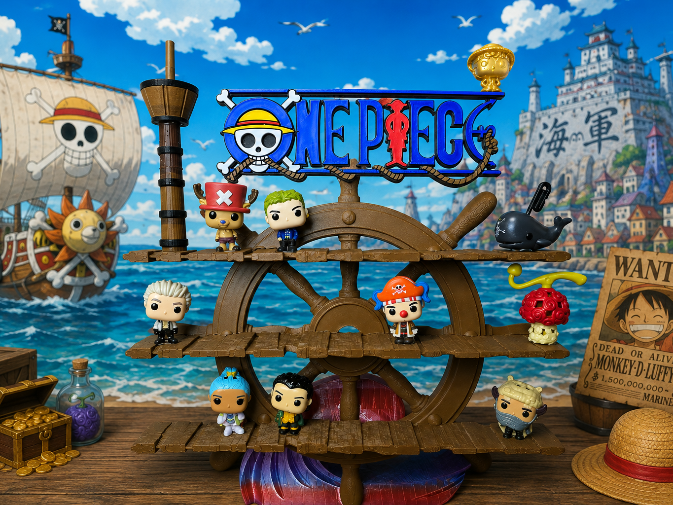 One Piece Kinder Joy Collection Display Stand - 1