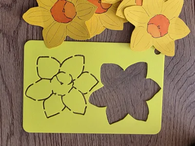 Daffodil Stencil