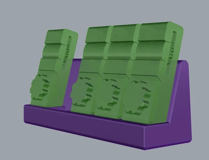 Miniatura 3 do modelo 3D 张力可调节的砂纸夹 28分钟10g 全打印无五金 提供收纳架