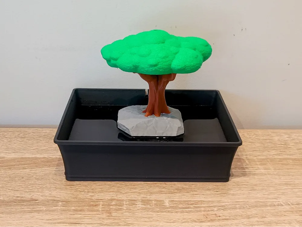 Einfach zu druckender Bonsai-Brunnen  Desktop Zen  Kostenloses  3D-Druckmodell  MakerWorld