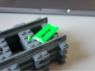 Building Toy Track Holder Pin and Clip Holder