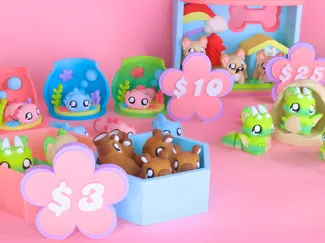 FREE Craft Fair Price/Hexagon Display (NO SUPPORT)