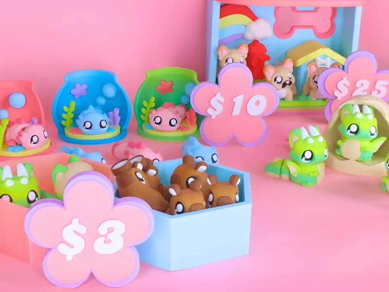 FREE Craft Fair Price/Hexagon Display (NO SUPPORT)