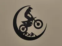 Décoration murale motard enduro — photo 1