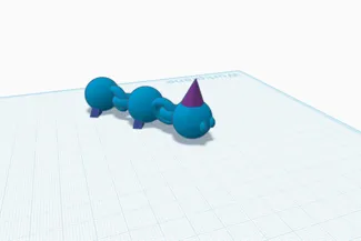 Catapilar with party hat