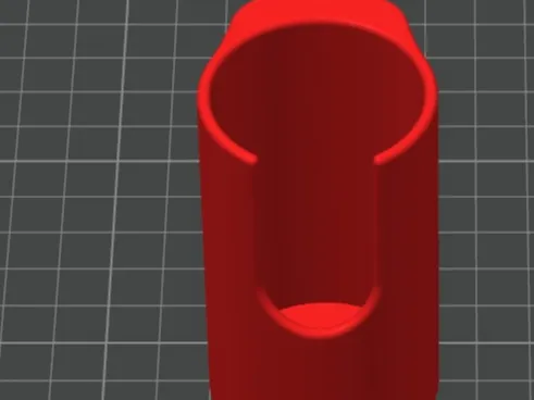 Zylinderförmiger Halter für die Wabenwand 38mm