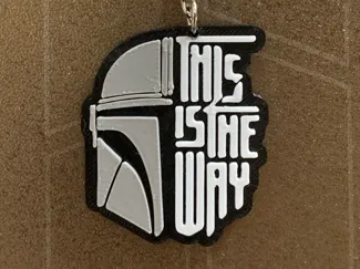 Mandalorion Keychain "This is the way" (NO AMS)