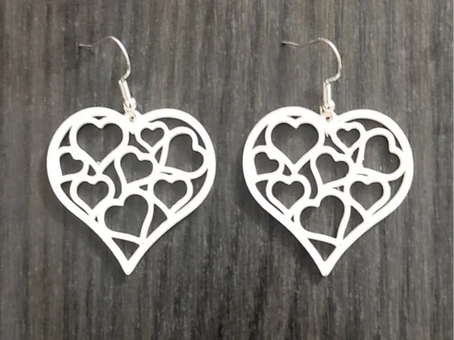 Heart Cascade - Earrings