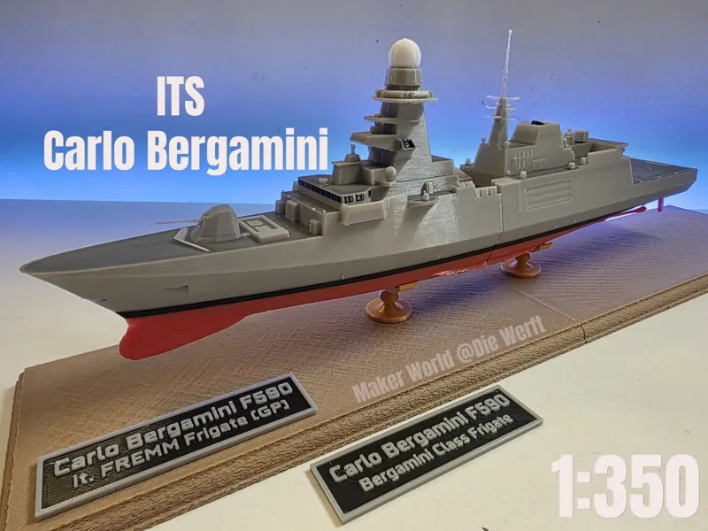 ITS Carlo Bergamini (Italian FREMM Frigate) 1:350