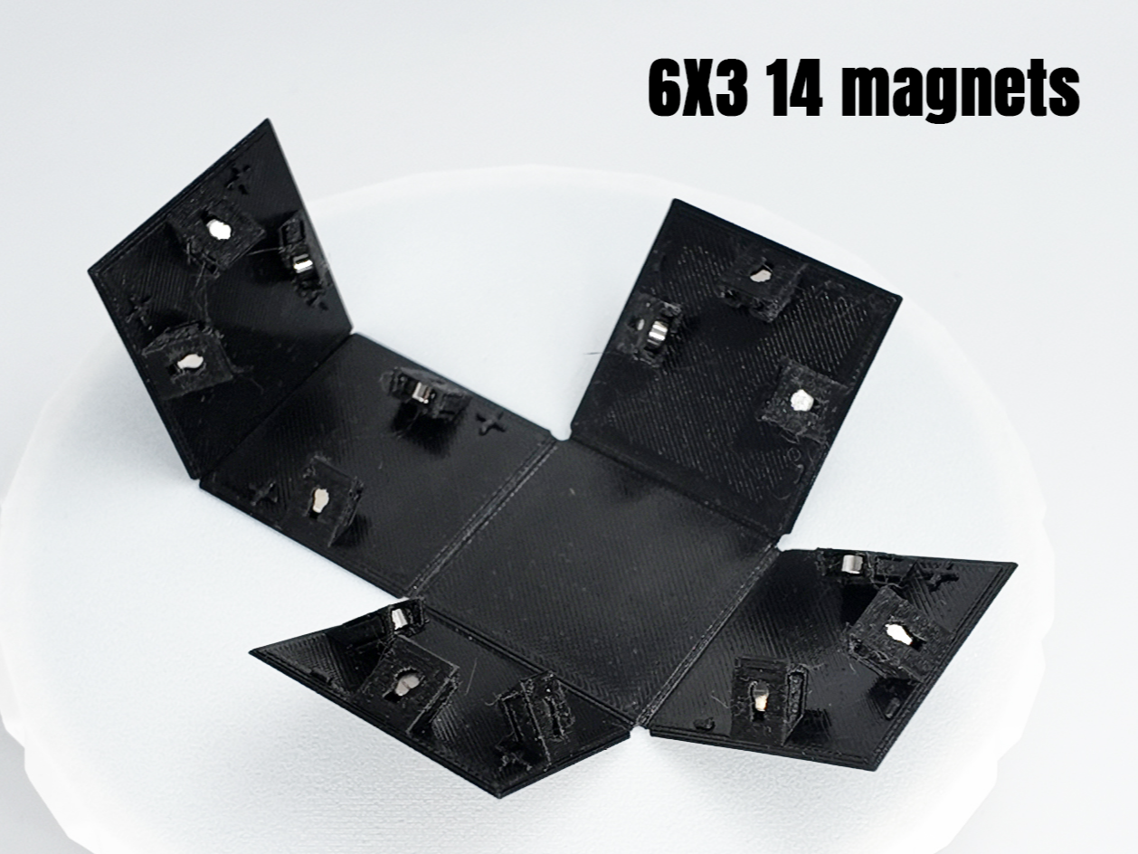 Foldable magnet cube