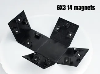 Foldable magnet cube