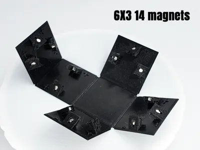Foldable magnet cube