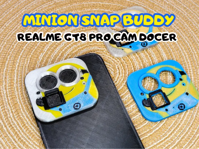 Minion Snap Buddy — Realme GT8 Pro phone cam decor