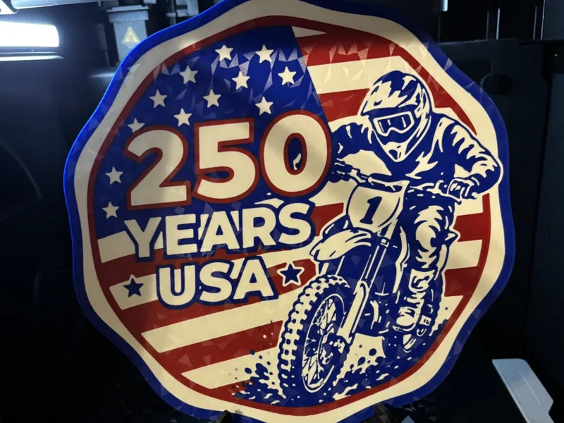 250 Years USA Motocross Badge
