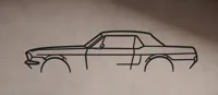 Décoration murale Ford Mustang 1968 en 2D — photo 2