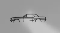 Décoration murale Ford Mustang 1968 en 2D — photo 3
