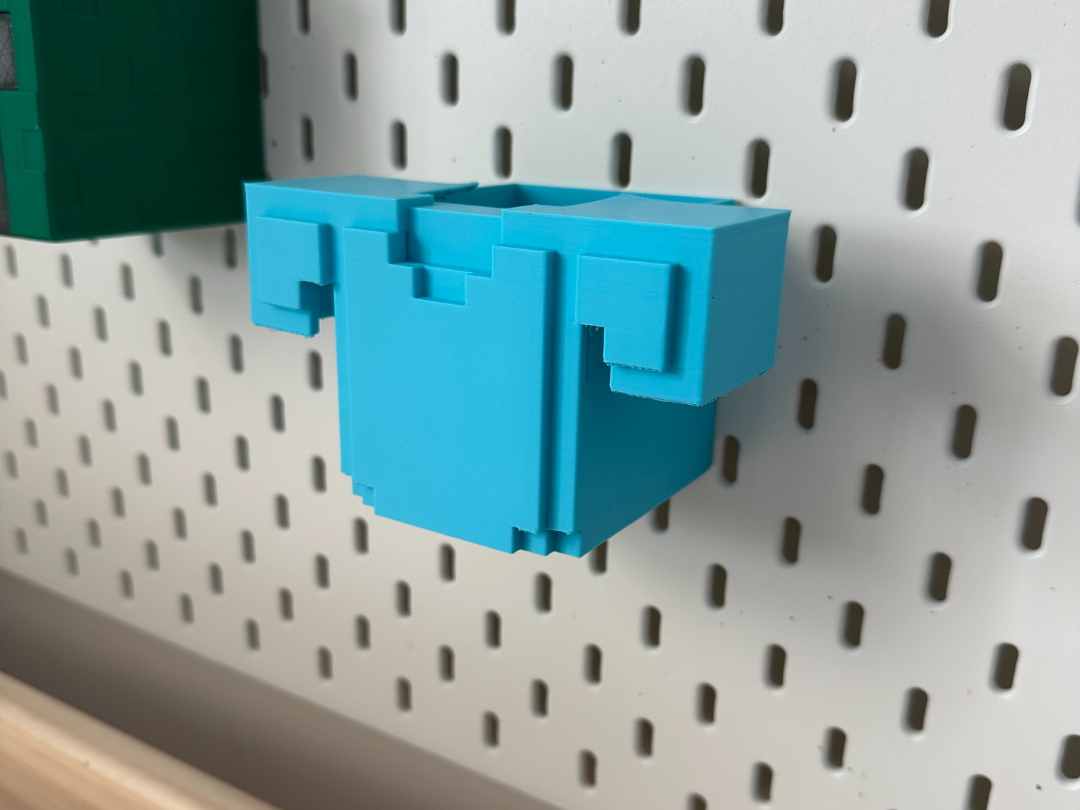 IKEA Skadis Minecraft Diamond Armour box