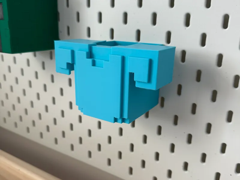 IKEA Skadis Minecraft Diamond Armour box