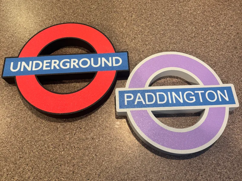 London Underground Sign or Lightbox - Customizable