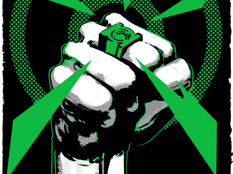 Green Lantern Ring Hueforge