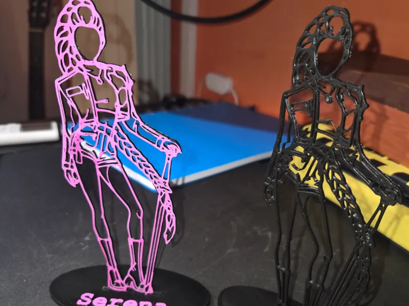 Silhouette Rumi Kpop demon Hunters with base