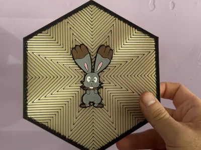 #659 Bunnelby Hex Wall Art