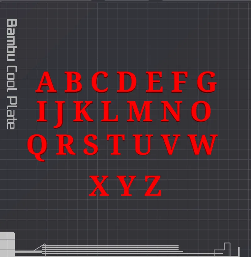 alphabet création de porte clé 