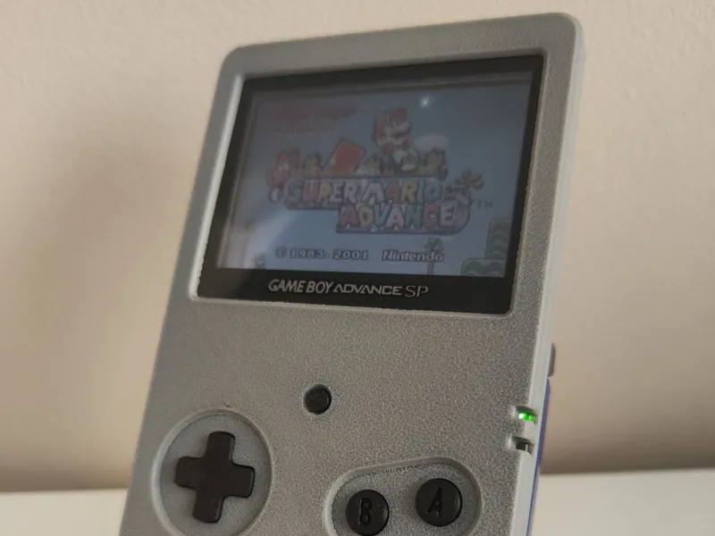 GBA SP unhinged case 