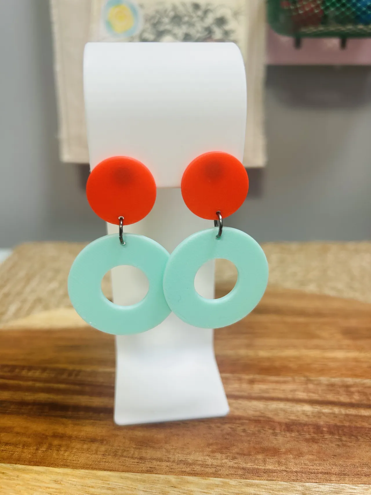 Geometric Funky Retro Earrings view 4