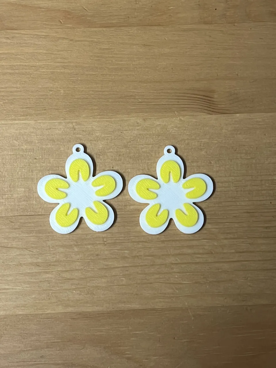 flower earrings view 2