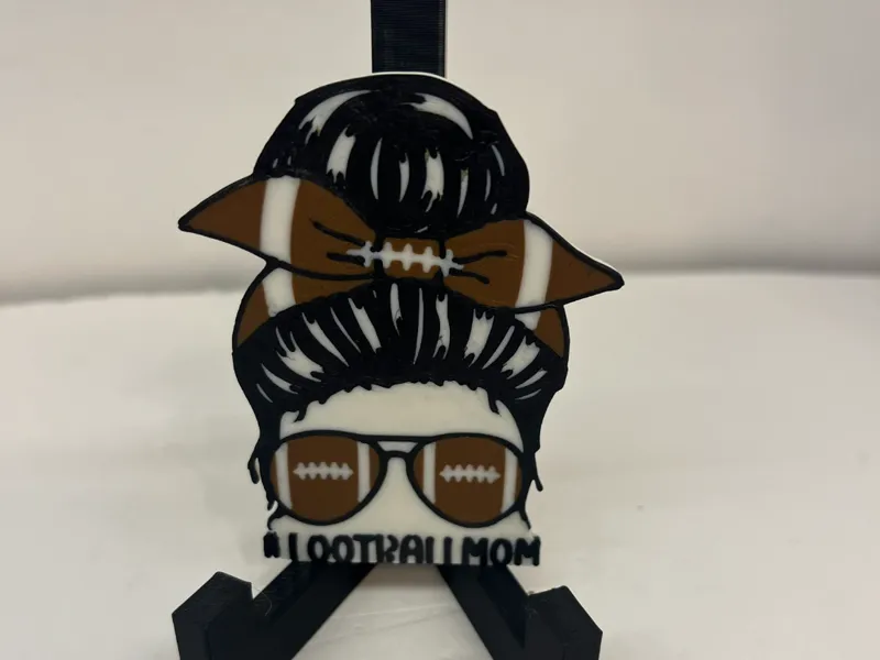 Football Mom Life Bogg Charm