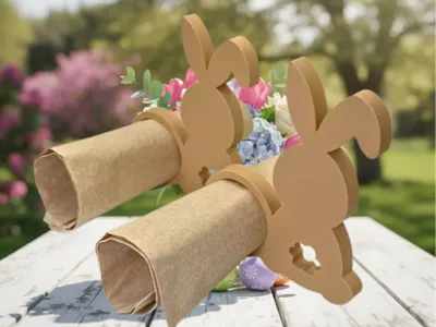 Napkin Ring Sitting Rabbit