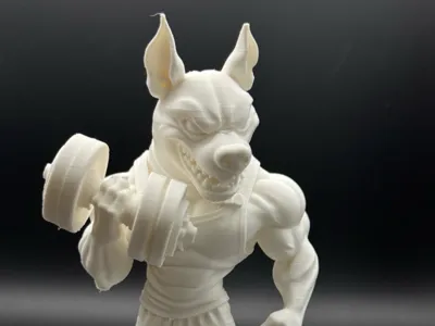 Bodybuilder Doberman