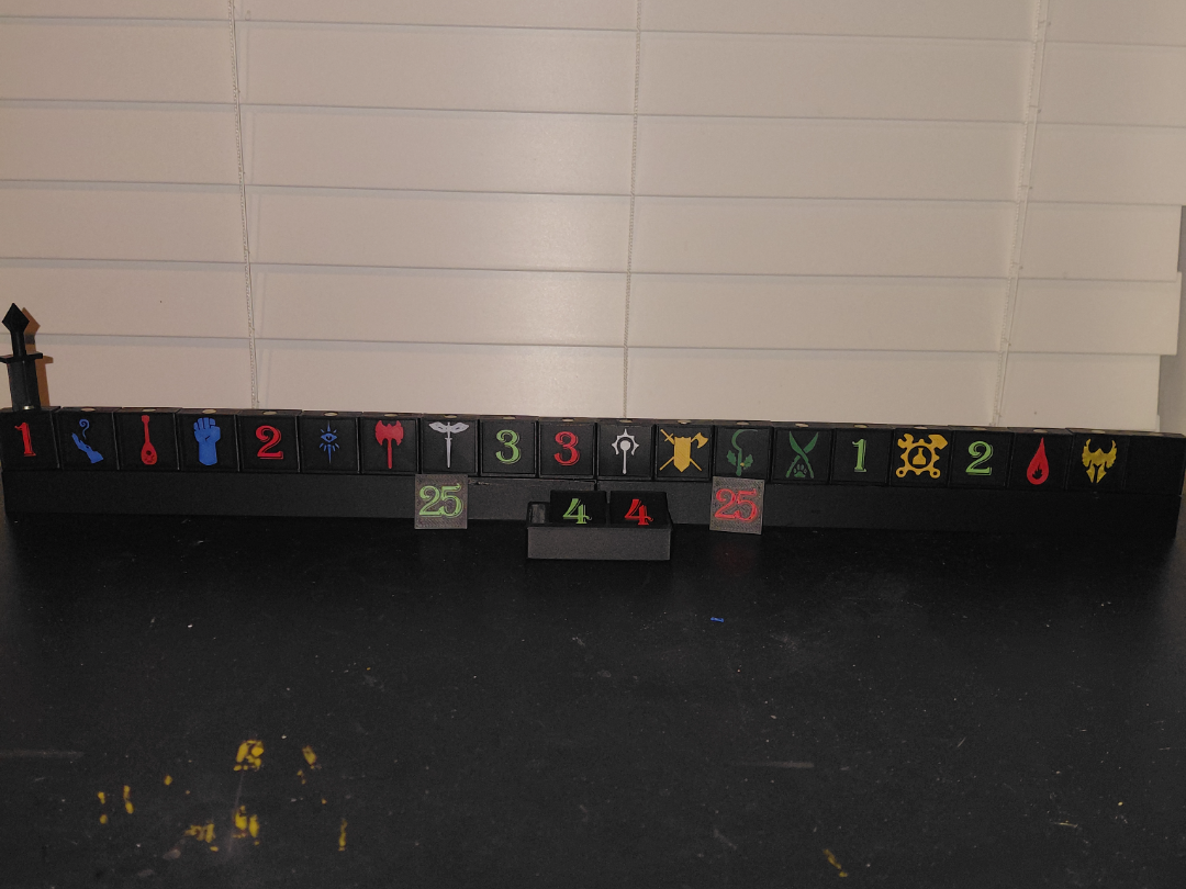 DND initiative tracker for DM screen or table