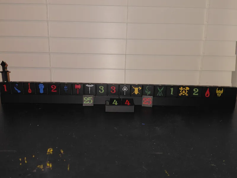 DND initiative tracker for DM screen or table