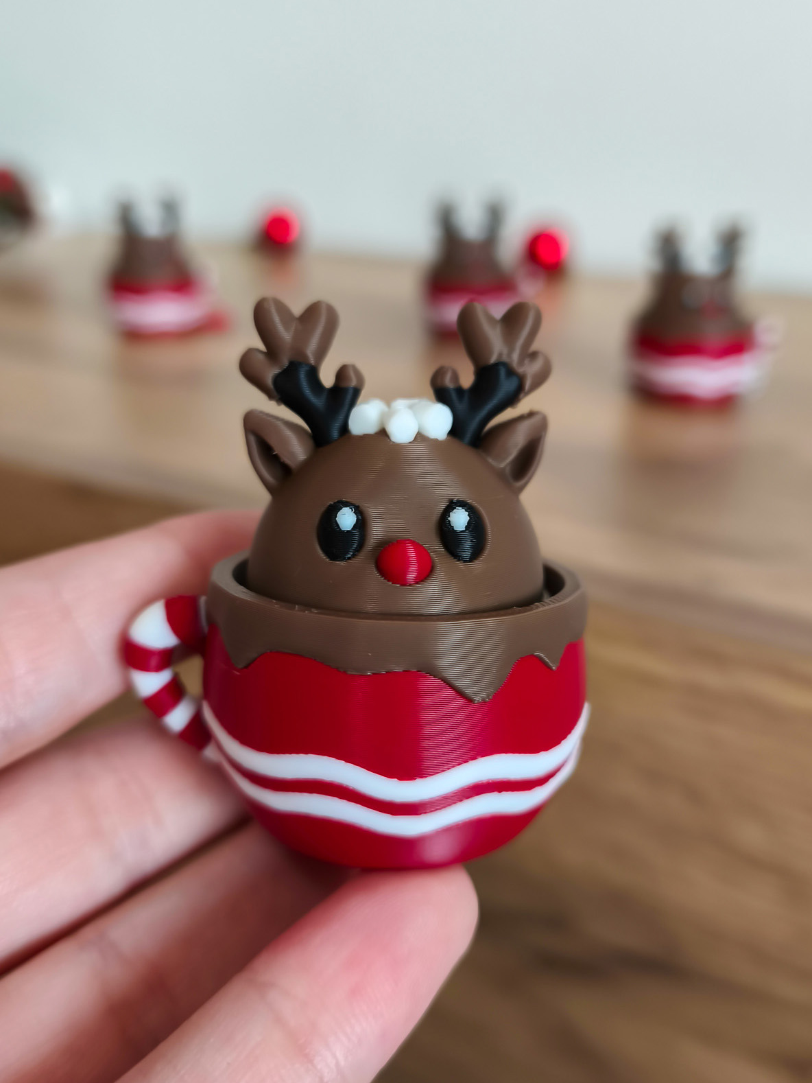 Christmas Hot Chocolate Reindeer Fidget Clicker - 1
